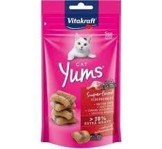 Vitakraft Cat Yums Duck Snack s bazovým kvetom 40g