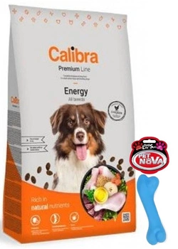 Calibra Premium Line Energy 12 kg + Pet Nova Dog Life Style Bone 12cm - hračka, hryzátko pre psa, v tvare kosti