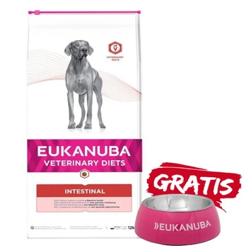 EUKANUBA Intestinal Dog 12kg + miska ZADARMO!