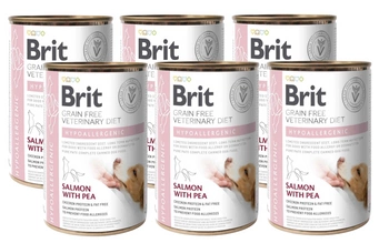 BRIT GF Veterinary Diets Dog Hypoallergenic 6x400g -mokré krmivo pre psy