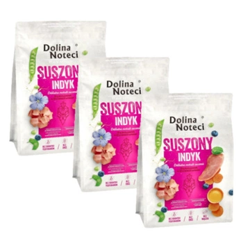 DOLINA NOTECI Prémiové morčacie mäso - sušené krmivo pre psov 3x3 kg