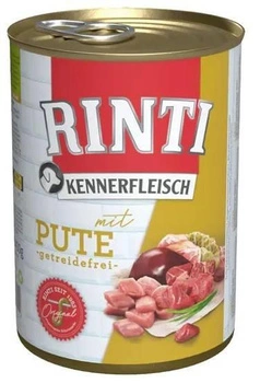 Rinti Kennerfleisch Pute mokré krmivo pre psov - moriak 400g