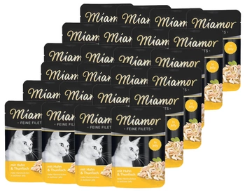Miamor Feine Filets - vlhké krmivo pre mačky kuracie filé s tuniakom 24x100g