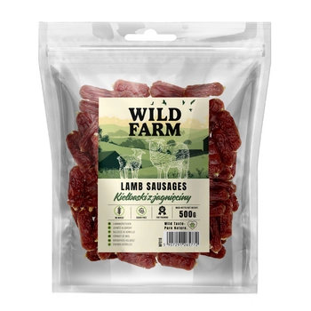 Jahňacie klobásy WILD FARM 500g psia maškrta