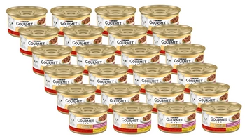 Purina Gourmet Gold s hovädzím a kuracím mäsom v omáčke 24x85g