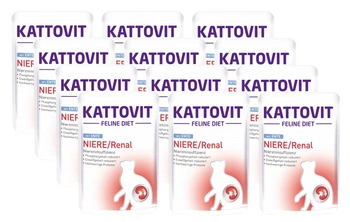 KATTOVIT Feline Diet Kidney diét Renal duck 12x85g