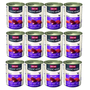 Animonda Gran Carno Adult hovädzie & jahňacie 12x800 g