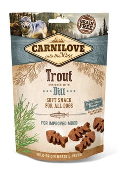 Carnilove Semi-Moist Snack, pstruh a kôpor, 200 g