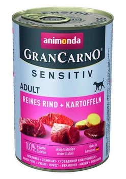 ANIMONDA GranCarno Sensitiv Adult Dog Príchuť: hovädzie mäso, zemiaky 400g