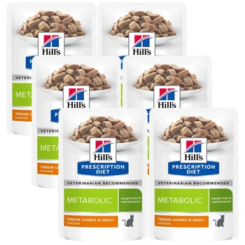 HILL'S PD Prescription Diet Feline Metabolic 6x85g vrecko
