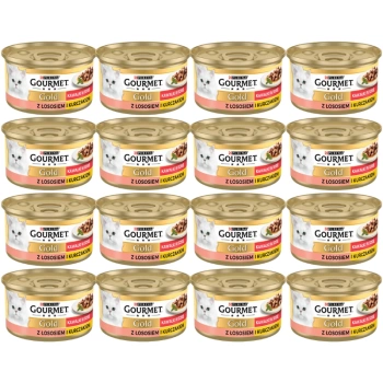 Purina Gourmet Gold losos/kuracie mäso v omáčke 48x85g