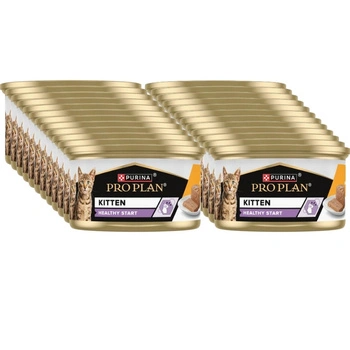 PRO PLAN Kitten Mousse s kuracím mäsom mokré krmivo pre mačiatka 24x85 g
