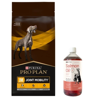 PRO PLAN JM Joint Mobility Suché krmivo pre psov 12 kg & LAB V Lososový olej pre psov a mačky 1000ml