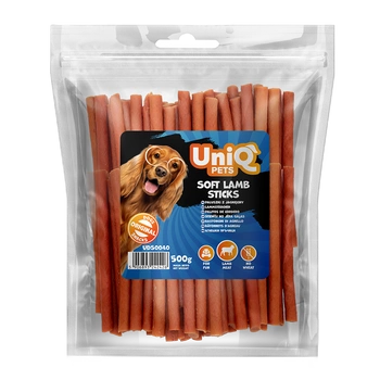 UNIQ PETS maškrty pre psov 500g Jahňacie prsty