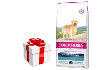 EUKANUBA Adult Golden Retriever 12kg + prekvapenie pre vášho psa ZDARMA