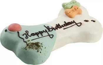 LOLO PETS Torta pre psov "Happy Birthday" s príchuťou mäsa a zeleniny 250g