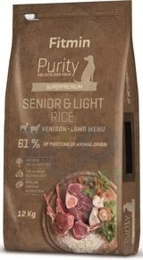 Fitmin Purity Rice Senior & Light Venison & Lamb 12 kg