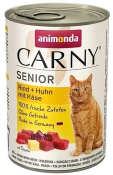 ANIMONDA Cat Carny Senior príchuť: hovädzie, kuracie, syr 400g