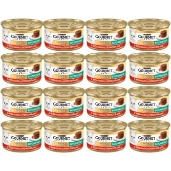 Purina Gourmet Gold hovädzie mäso v paradajkách 72x85g