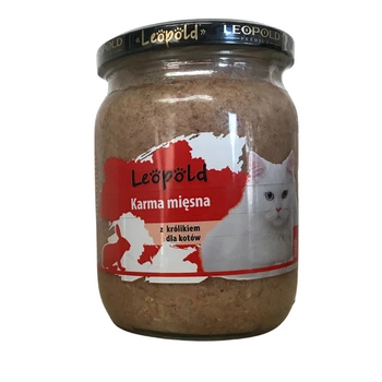 Leopold krmivo z králičieho mäsa pre mačky 500g (Jar)