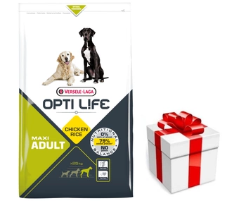 VERSELE-LAGA Opti Life Adult Maxi 12,5kg +  prekvapenie pre vášho psa ZDARMA