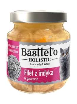 Basttet'o Holistic morčacie filé v galete pre mačky 130g