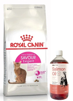 ROYAL CANIN  Exigent Savour 35/30 Sensation 10kg + LAB V Olej z łososia dla psów i kotów 1000ml