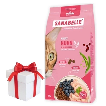 BOSCH Sanabelle Adult Poultry 8 kg + Prekvapenie pre mačku ZADARMO!