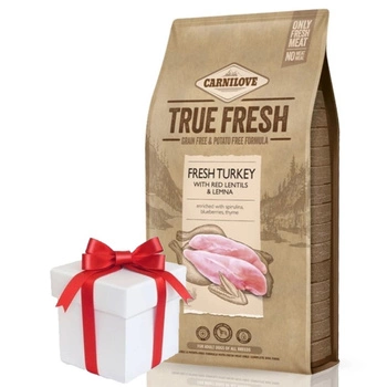 Carnilove True Fresh Dog Adult Turkey 11,4kg + Prekvapenie pre vášho PSA ZADARMO!
