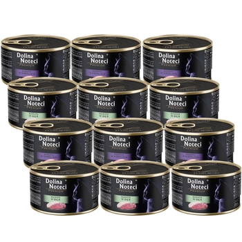 DOLINA NOTECI Premium pre mačky ZMES PRÍCHUTÍ 12x185g