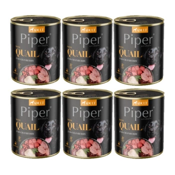 DOLINA NOTECI Piper pre psy s prepelicou a brusnicami 6x800g