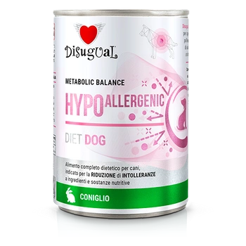 Disugual mokré krmivo pre psov veterinárne hypoalergénne králiky (dospelé) 400 g