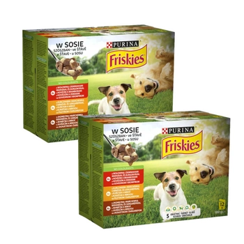 PURINA Friskies Krmivo pre psov v omáčke 24x100g