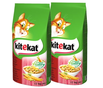 KITEKAT s hovädzím mäsom a zeleninou 2x12 kg