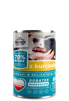 Frendi kúsky v jemnej omáčke s kuracím mäsom 400g pre psov