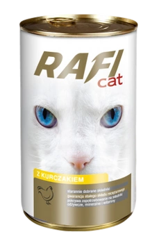 RAFI Kúsky pre mačky s hydinovým mäsom v omáčke - konzerva 415g