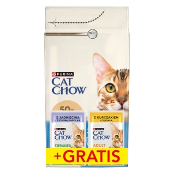 PURINA Cat Chow 3in1 Turkey Rich Food 1,5kg + 2 sáčky ZADARMO