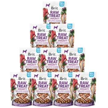 Brit Raw Treat Immunity Lamb&Chicken 10x40 g