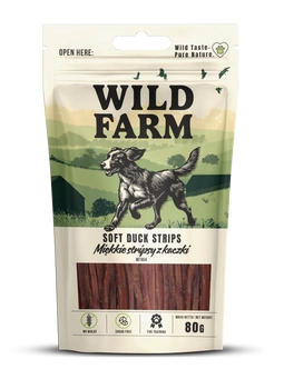 WILD FARM Mäkké kačacie prúžky 80g psia maškrta