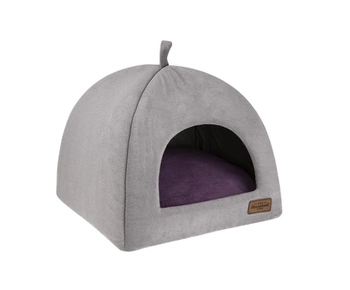RECOBED Búdka pre psa SIBERIAN šedofialová M 50x50cm