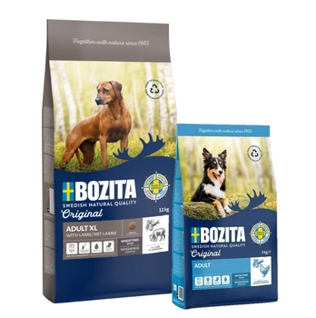 BOZITA Original Adult XL 12kg + BOZITA Original Adult Classic 3kg GRATIS