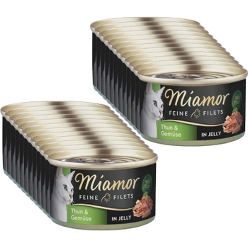 Miamor Feine Filets - želé v konzerve 24x100g tuniak + zelenina