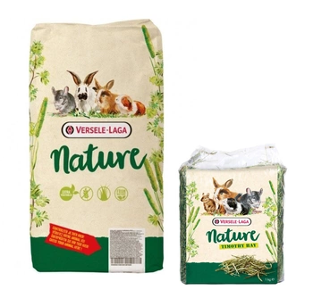 VERSELE-LAGA Cuni Nature 9kg + Timothy Hay 1kg