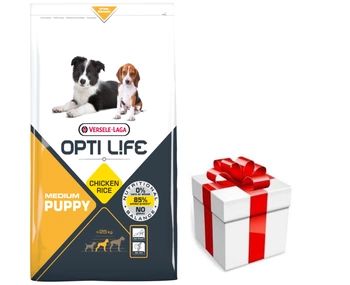 VERSELE-LAGA Opti Life Puppy Medium 12,5kg + prekvapenie pre vášho psa ZDARMA