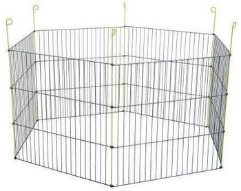 Kovový kryt ZOLUX na hlodavce - šesťhranný sivý