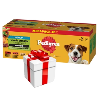 PEDIGREE Adult Mix chutí 40x100g + PREKVAPENIE PRE VÁŠHO PSA
