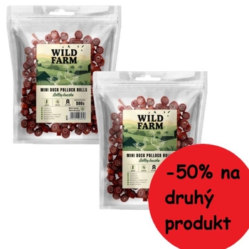 WILD FARM kačacie rolky 2x500g psia maškrta