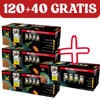 Sheba Nature's Collection Hydinové príchute v želé - mokré krmivo pre mačky 120x85g + 40x85g ZADARMO