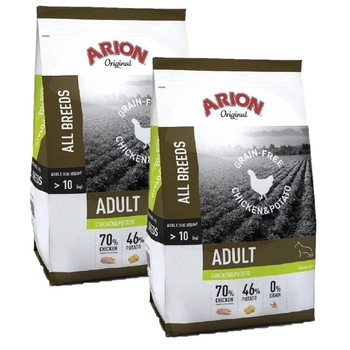 Arion Original Grain Free Chicken&Potato suché krmivo pre dospelé psy 2x12kg