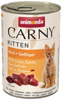 ANIMONDA Cat Carny Kitten chuť: hovädzie mäso, hydina 400g